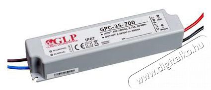 GLP GPCP-35-700 33.6W 24~48V 700mA IP67 LED t&aacute;pegys&eacute;g H&aacute;ztart&aacute;s / Otthon / K&uuml;lt&eacute;r - Vil&aacute;g&iacute;t&aacute;s / elektromoss&aacute;g - L&aacute;mpa kieg&eacute;sz&iacute;tő - 437169