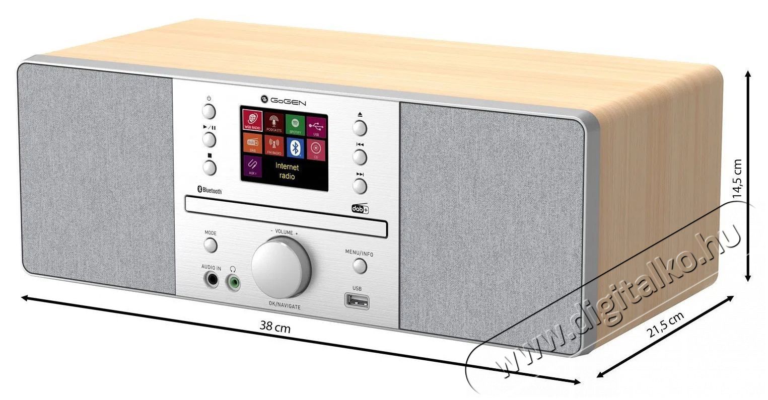 Gogen IR 267 BT DAB Audio-Video / Hifi / Multim&eacute;dia - R&aacute;di&oacute; / &oacute;r&aacute;s r&aacute;di&oacute; - Asztali r&aacute;di&oacute; - 511444