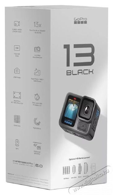 GoPro Hero13 Specialty Bundle fekete sportkamera csomag F&eacute;nyk&eacute;pezőg&eacute;p / kamera - Sport kamera - 4K felbont&aacute;s&uacute; - 508412