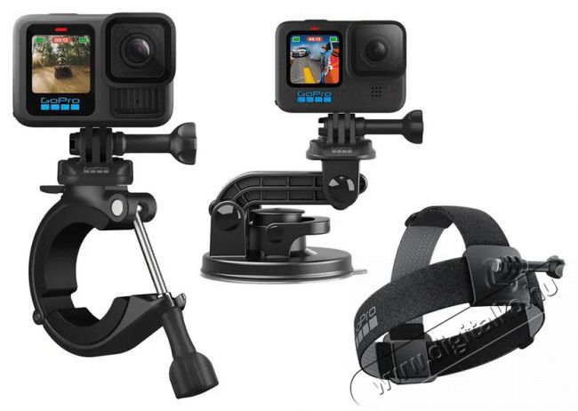 GoPro HERO13 Black AUTO - POWERSPORTS Bundle F&eacute;nyk&eacute;pezőg&eacute;p / kamera - Sport kamera - 4K felbont&aacute;s&uacute; - 519967