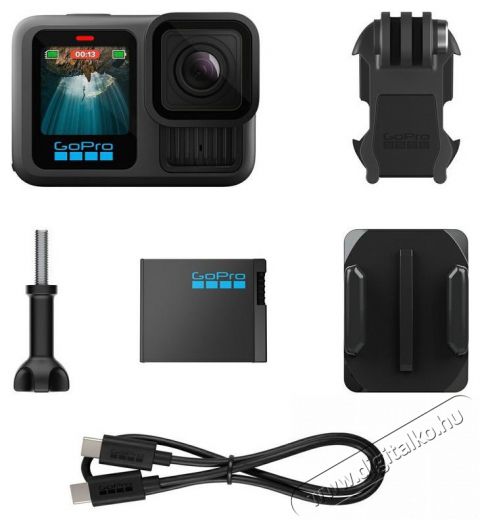 GoPro HERO13 BLACK HB-Lens Series Bundle F&eacute;nyk&eacute;pezőg&eacute;p / kamera - Sport kamera - 1080p Full HD felbont&aacute;s&uacute; - 519946