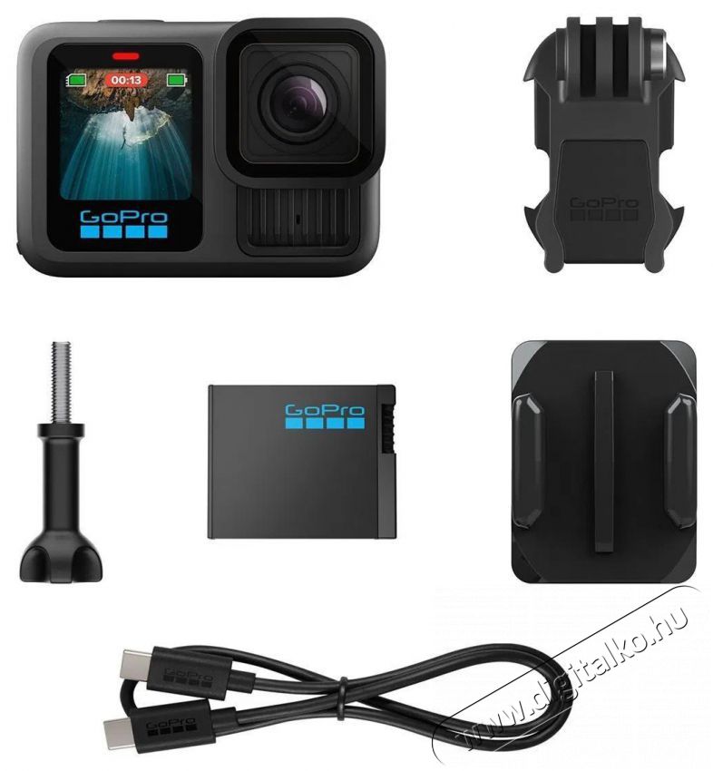 GoPro HERO13 Black Ski Bundle F&eacute;nyk&eacute;pezőg&eacute;p / kamera - Sport kamera - 4K felbont&aacute;s&uacute; - 519898