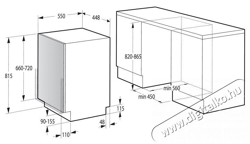 Gorenje GV520E15 Be&eacute;p&iacute;thető mosogat&oacute;g&eacute;p Konyhai term&eacute;kek - Mosogat&oacute;g&eacute;p - Keskeny (45cm-ig) be&eacute;p&iacute;thető mosogat&oacute;g&eacute;p - 383698