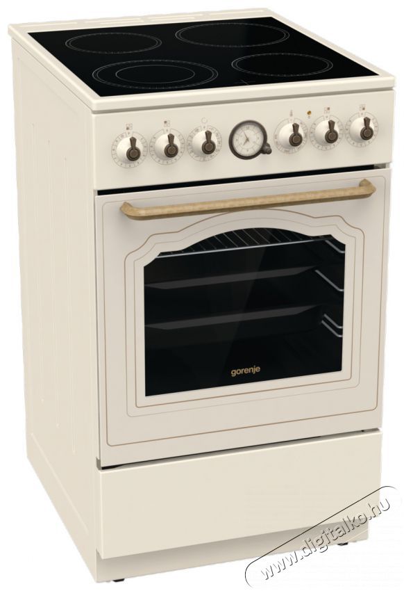 Gorenje GECS5B70CLI Elektromos tűzhely Konyhai term&eacute;kek - S&uuml;tő-főzőlap, tűzhely (szabadon&aacute;ll&oacute;) - Elektromos tűzhely (szabadon&aacute;ll&oacute;) - 400176
