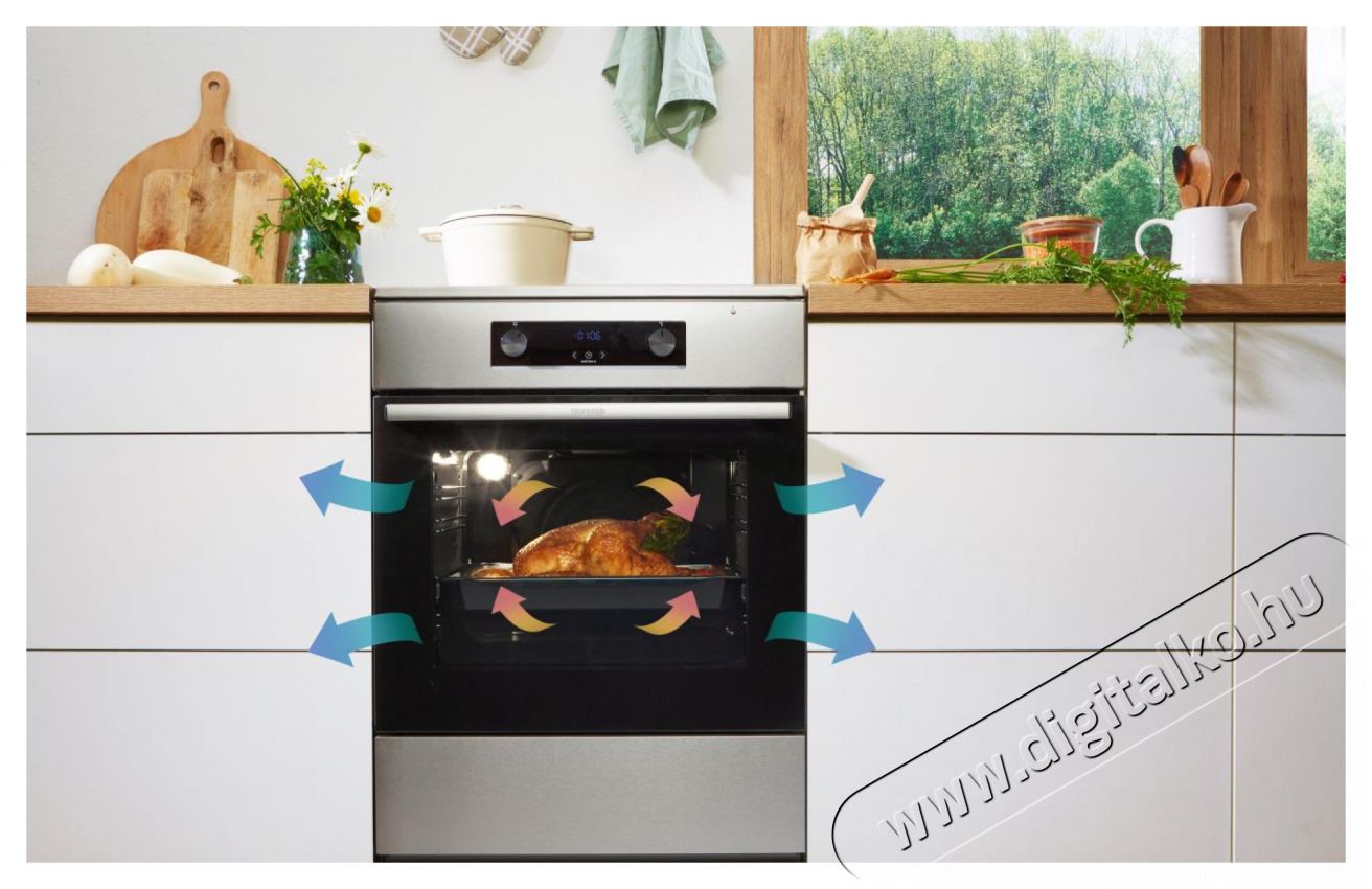 Gorenje GECS6C70XPA Elektromos tűzhely Konyhai term&eacute;kek - S&uuml;tő-főzőlap, tűzhely (szabadon&aacute;ll&oacute;) - Elektromos tűzhely (szabadon&aacute;ll&oacute;) - 400180