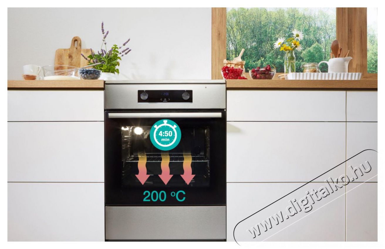 Gorenje GECS6C70XPA Elektromos tűzhely Konyhai term&eacute;kek - S&uuml;tő-főzőlap, tűzhely (szabadon&aacute;ll&oacute;) - Elektromos tűzhely (szabadon&aacute;ll&oacute;) - 400180