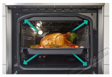Gorenje GEC5C41SG Tűzhely Konyhai term&eacute;kek - S&uuml;tő-főzőlap, tűzhely (szabadon&aacute;ll&oacute;) - Elektromos tűzhely (szabadon&aacute;ll&oacute;) - 400174