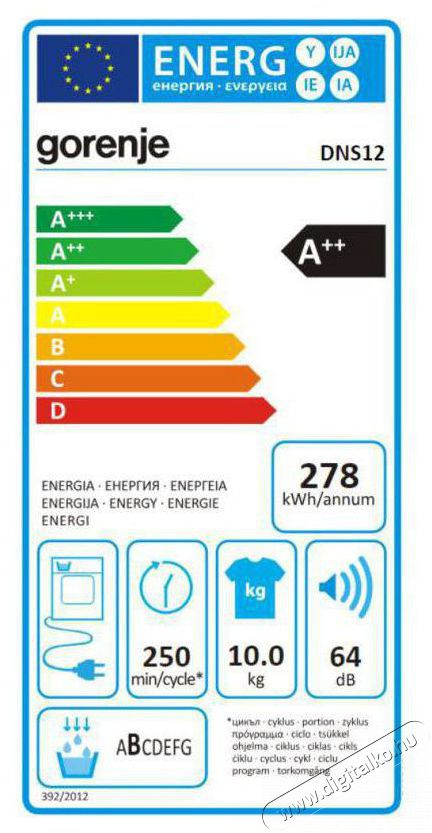 Gorenje DNS12 H&aacute;ztart&aacute;s / Otthon / K&uuml;lt&eacute;r - Mos&oacute;g&eacute;p / sz&aacute;r&iacute;t&oacute;g&eacute;p - Sz&aacute;r&iacute;t&oacute;g&eacute;p - 492689
