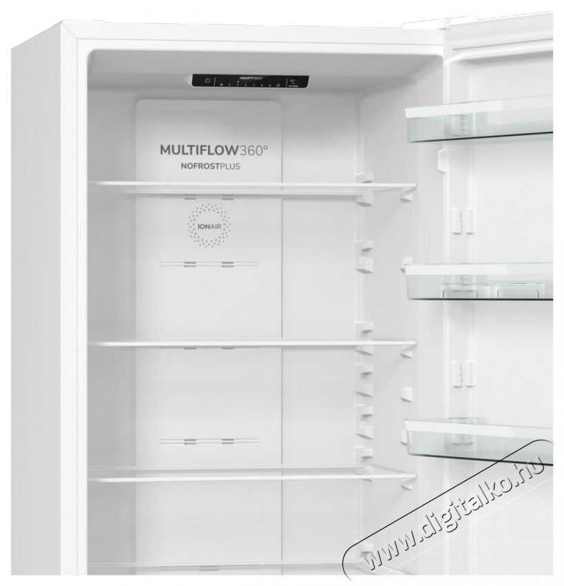 Gorenje NRK6202EW4 KitchenFit Hűtőszekr&eacute;ny Konyhai term&eacute;kek - Hűtő, fagyaszt&oacute; (szabadon&aacute;ll&oacute;) - Alulfagyaszt&oacute;s kombin&aacute;lt hűtő - 499770