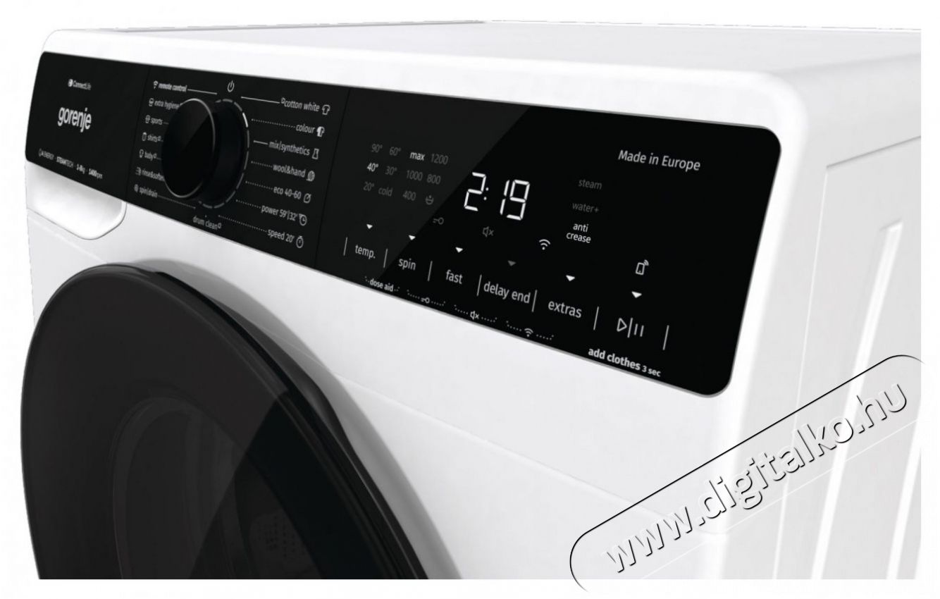 Gorenje WPNA84A2TSWIFI mos&oacute;g&eacute;p H&aacute;ztart&aacute;s / Otthon / K&uuml;lt&eacute;r - Mos&oacute;g&eacute;p / sz&aacute;r&iacute;t&oacute;g&eacute;p - El&ouml;lt&ouml;ltős norm&aacute;l (60cm-ig) mos&oacute;g&eacute;p - 499715
