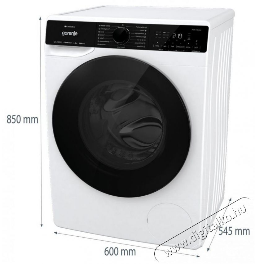 Gorenje WPNA84A2TSWIFI mos&oacute;g&eacute;p H&aacute;ztart&aacute;s / Otthon / K&uuml;lt&eacute;r - Mos&oacute;g&eacute;p / sz&aacute;r&iacute;t&oacute;g&eacute;p - El&ouml;lt&ouml;ltős norm&aacute;l (60cm-ig) mos&oacute;g&eacute;p - 499715