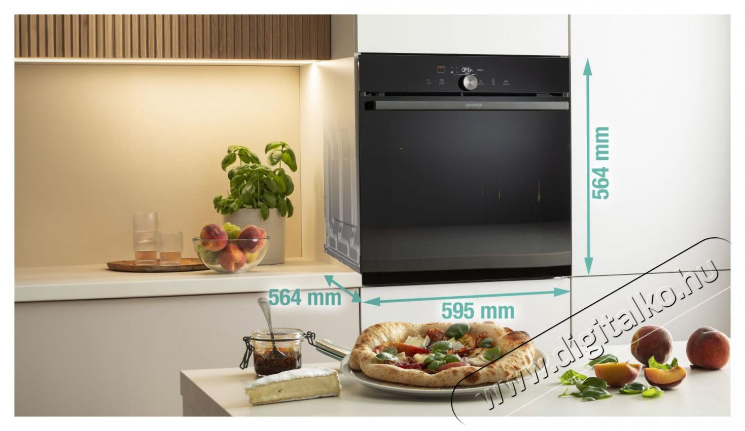 Gorenje GO66E Pizza 350 C (744802) Be&eacute;p&iacute;thető s&uuml;tő Konyhai term&eacute;kek - S&uuml;tő-főzőlap, tűzhely (be&eacute;p&iacute;thető) - S&uuml;tő (be&eacute;p&iacute;thető) - 499729