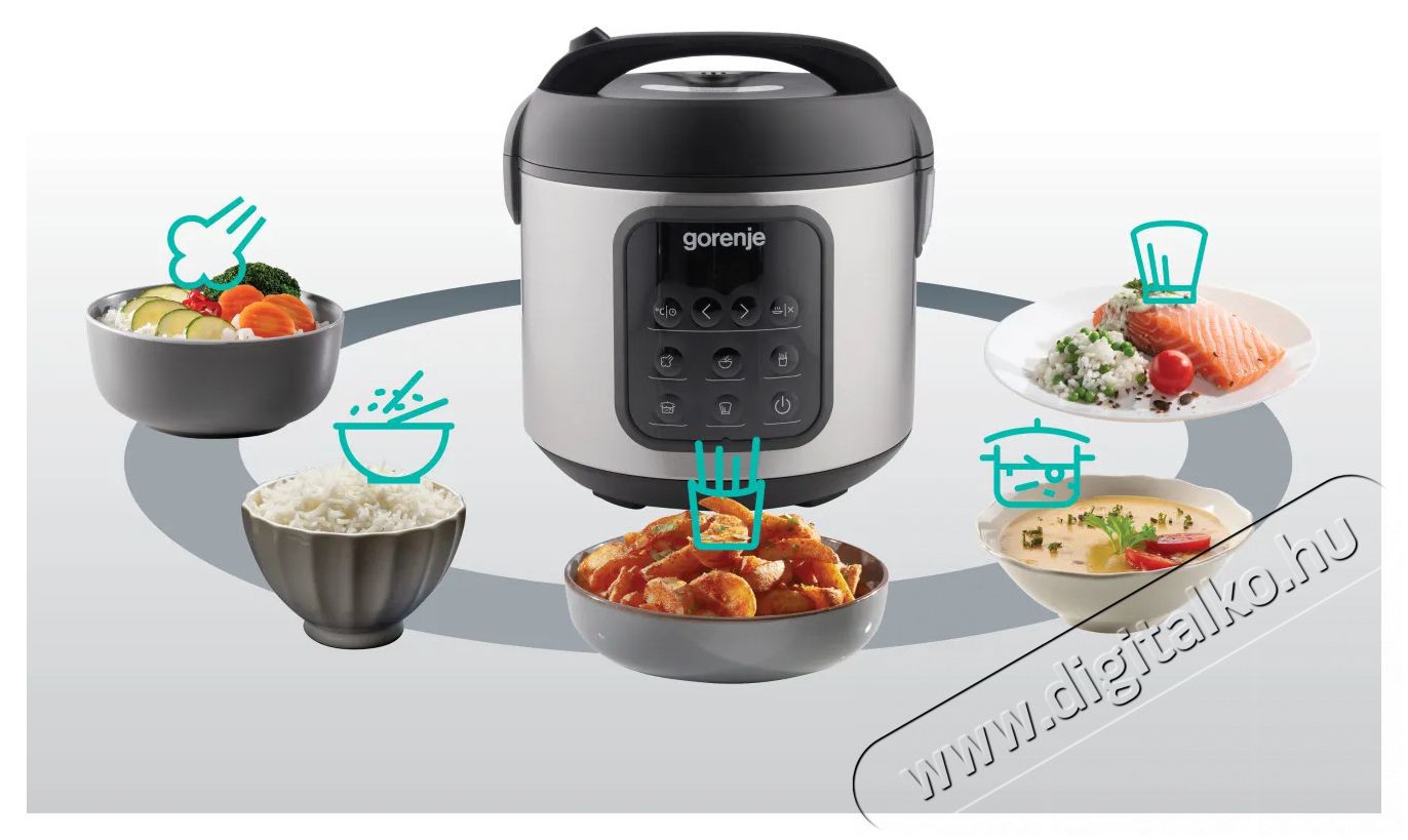 Gorenje MC2SBK Konyhai term&eacute;kek - Konyhai kisg&eacute;p (s&uuml;t&eacute;s / főz&eacute;s / hűt&eacute;s / &eacute;telk&eacute;sz&iacute;t&eacute;s) - L&eacute;gkever&eacute;ses főzőg&eacute;p / elektromos kukta / multifunkci&oacute;s s&uuml;tő - 499733