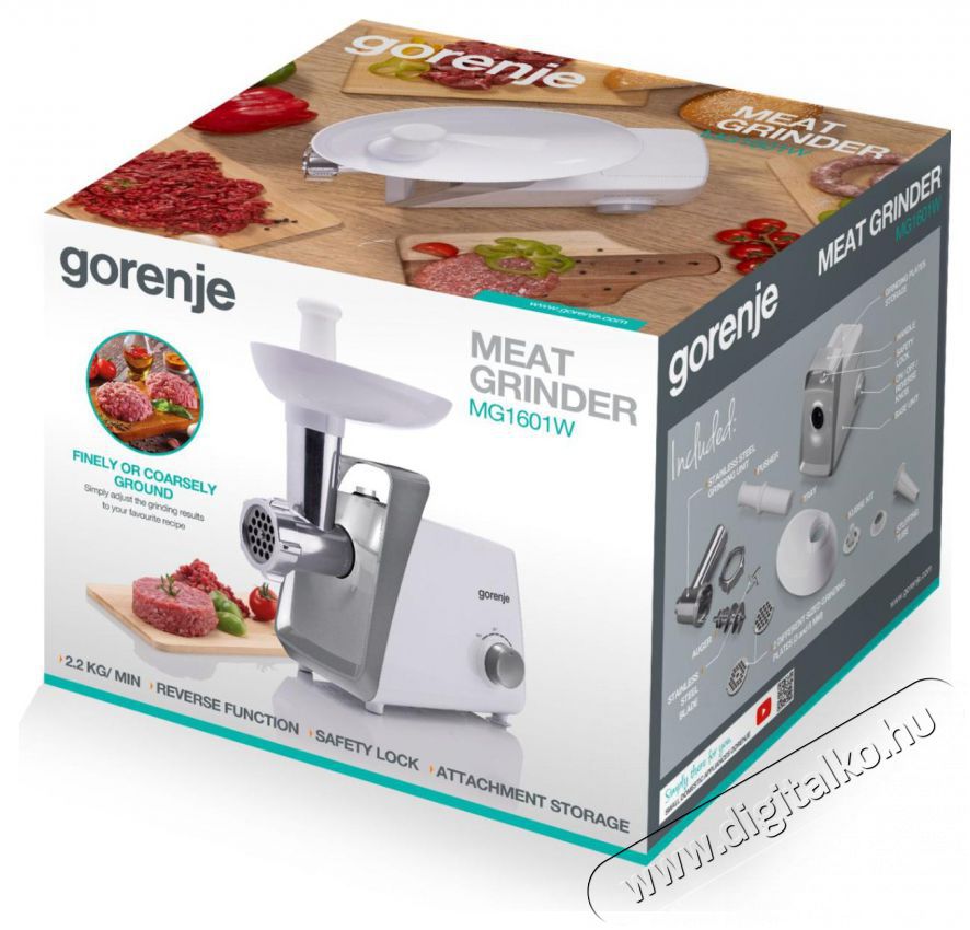 Gorenje MG1601W Konyhai term&eacute;kek - Konyhai kisg&eacute;p (elők&eacute;sz&iacute;t&eacute;s / feldolgoz&aacute;s) - H&uacute;sdar&aacute;l&oacute; - 499739