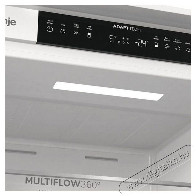 Gorenje NRKI519E41 be&eacute;p&iacute;thető alulfagyaszt&oacute;s hűtőszekr&eacute;ny Konyhai term&eacute;kek - Hűtő, fagyaszt&oacute; (be&eacute;p&iacute;thető) - Alulfagyaszt&oacute;s kombin&aacute;lt hűtő - 502467