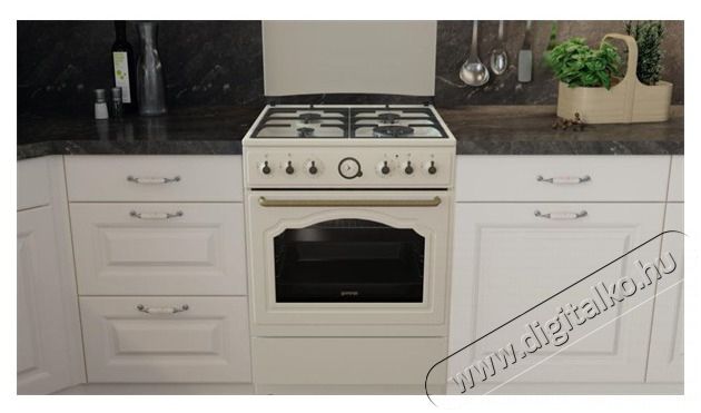 Gorenje GKS6C71CLI kombin&aacute;lt g&aacute;ztűzhely Konyhai term&eacute;kek - S&uuml;tő-főzőlap, tűzhely (szabadon&aacute;ll&oacute;) - Kombin&aacute;lt tűzhely (szabadon&aacute;ll&oacute;) - 502736