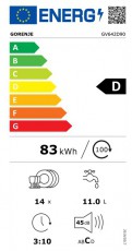 Gorenje GV642D90 be&eacute;p&iacute;thető mosogat&oacute;g&eacute;p Konyhai term&eacute;kek - Mosogat&oacute;g&eacute;p - Norm&aacute;l (60cm) be&eacute;p&iacute;thető mosogat&oacute;g&eacute;p - 502626