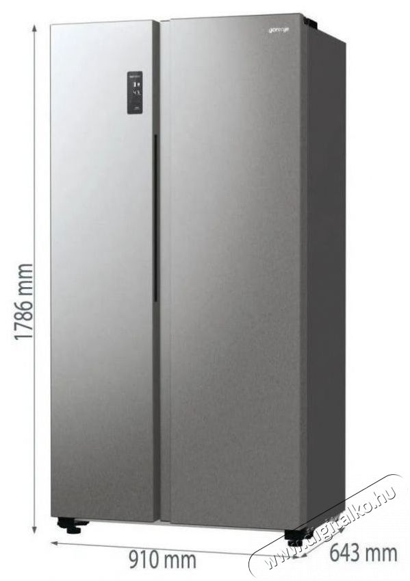 Gorenje NRR9185DAXL Konyhai term&eacute;kek - Hűtő, fagyaszt&oacute; (szabadon&aacute;ll&oacute;) - Amerikai t&iacute;pus&uacute; Side By Side hűtő - 504429