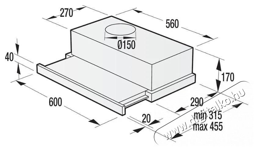 Gorenje BHP62CLB Konyhai term&eacute;kek - P&aacute;raelsz&iacute;v&oacute; - Be&eacute;p&iacute;thető / kih&uacute;zhat&oacute; - 504405