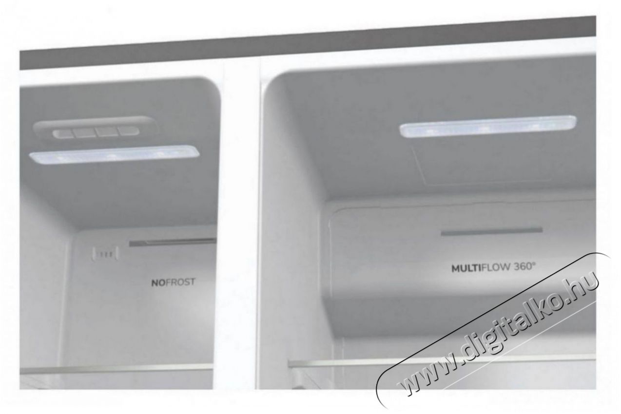 Gorenje NRR9185ESXL Konyhai term&eacute;kek - Hűtő, fagyaszt&oacute; (szabadon&aacute;ll&oacute;) - Amerikai t&iacute;pus&uacute; Side By Side hűtő - 504430
