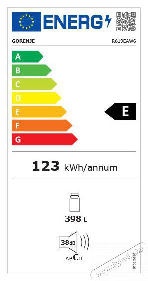 Gorenje R619EAW6 Egyajt&oacute;s hűtőszekr&eacute;ny Konyhai term&eacute;kek - Hűtő, fagyaszt&oacute; (szabadon&aacute;ll&oacute;) - Egyajt&oacute;s hűtő - 386575