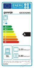 Gorenje GEC5C42WG Elektromos tűzhely Konyhai term&eacute;kek - S&uuml;tő-főzőlap, tűzhely (szabadon&aacute;ll&oacute;) - Elektromos tűzhely (szabadon&aacute;ll&oacute;) - 400175