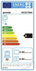 Gorenje GECS5C70WA Elektromos tűzhely Konyhai term&eacute;kek - S&uuml;tő-főzőlap, tűzhely (szabadon&aacute;ll&oacute;) - Elektromos tűzhely (szabadon&aacute;ll&oacute;) - 400177