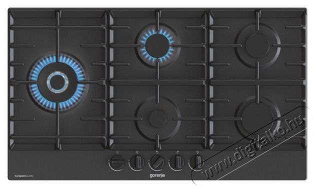 Gorenje GW951MB fekete be&eacute;p&iacute;thető 5 &eacute;gő g&aacute;z főzőlap Konyhai term&eacute;kek - S&uuml;tő-főzőlap, tűzhely (be&eacute;p&iacute;thető) - G&aacute;zfőzőlap (be&eacute;p&iacute;thető) - 505093
