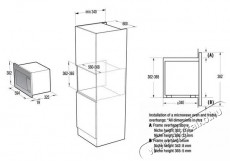 Gorenje BMX201M2BG Konyhai term&eacute;kek - Mikrohull&aacute;m&uacute; s&uuml;tő - Mikrohull&aacute;m&uacute; s&uuml;tő (be&eacute;p&iacute;thető) - 509169
