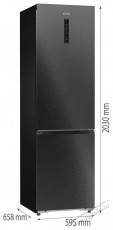 Gorenje NRB620C81BX4WFE Konyhai term&eacute;kek - Hűtő, fagyaszt&oacute; (szabadon&aacute;ll&oacute;) - Alulfagyaszt&oacute;s kombin&aacute;lt hűtő - 509631