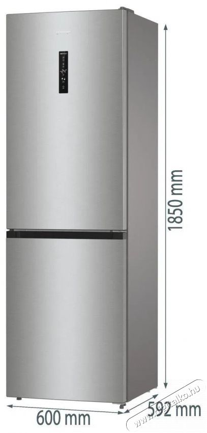 Gorenje NRK619CA2XL4 Konyhai term&eacute;kek - Hűtő, fagyaszt&oacute; (szabadon&aacute;ll&oacute;) - Alulfagyaszt&oacute;s kombin&aacute;lt hűtő - 509570