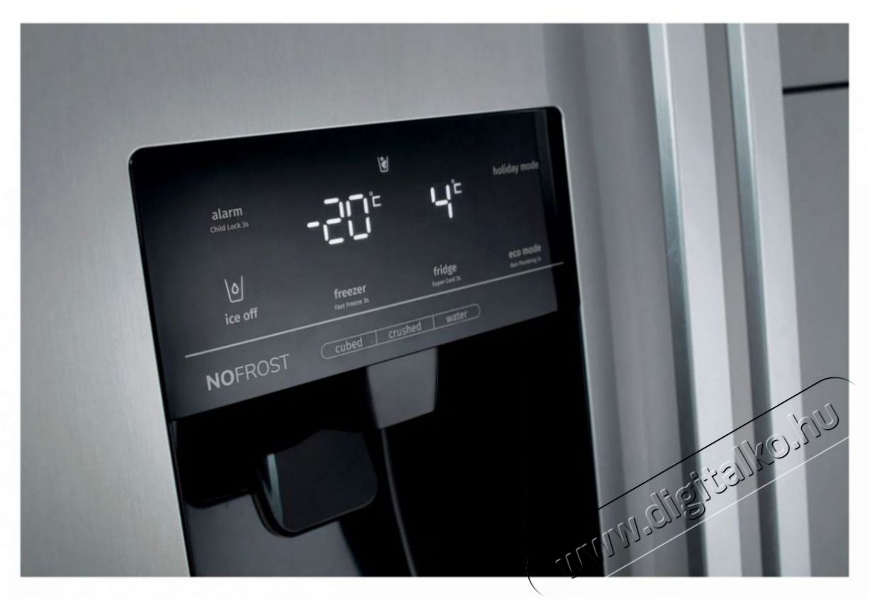 Gorenje NRS9182VXB1 Konyhai term&eacute;kek - Hűtő, fagyaszt&oacute; (szabadon&aacute;ll&oacute;) - Amerikai t&iacute;pus&uacute; Side By Side hűtő - 509331