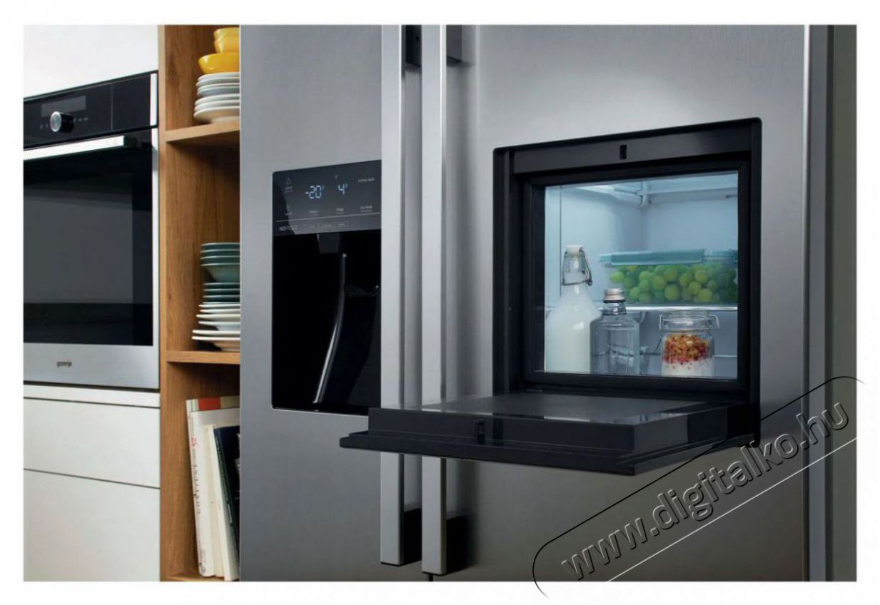 Gorenje NRS9182VXB1 Konyhai term&eacute;kek - Hűtő, fagyaszt&oacute; (szabadon&aacute;ll&oacute;) - Amerikai t&iacute;pus&uacute; Side By Side hűtő - 509331
