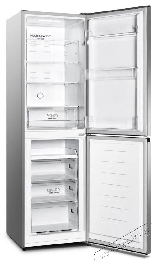 Gorenje NRK418DCS4 sz&uuml;rke, alulfagyaszt&oacute;s, Hűtő:171L, Fagyaszt&oacute;:85L, No frost hűtőszekr&eacute;ny (&Uacute;jszerű) Konyhai term&eacute;kek - Hűtő, fagyaszt&oacute; (szabadon&aacute;ll&oacute;) - Alulfagyaszt&oacute;s kombin&aacute;lt hűtő - 513801