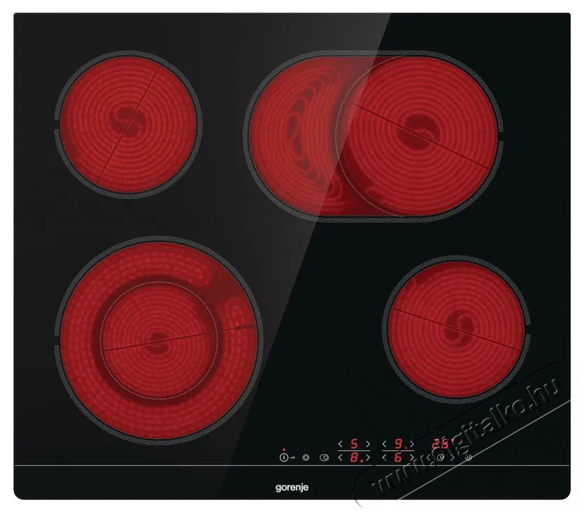 Gorenje ECT643SYB Konyhai term&eacute;kek - S&uuml;tő-főzőlap, tűzhely (be&eacute;p&iacute;thető) - Elektromos főzőlap (be&eacute;p&iacute;thető) - 515461