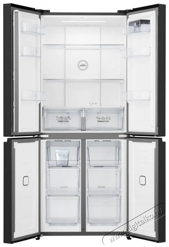 Gorenje NRM819E61BX Hűtőszekr&eacute;ny, hűtőg&eacute;p Konyhai term&eacute;kek - Hűtő, fagyaszt&oacute; (szabadon&aacute;ll&oacute;) - Amerikai t&iacute;pus&uacute; Side By Side hűtő - 531520