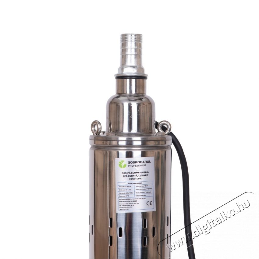 Gospodarul Profesionist PMP0004.1 b&uacute;v&aacute;rszivatty&uacute; tiszta v&iacute;zhez, 1100 W, 30 l/perc maxim&aacute;lis &aacute;raml&aacute;s, rozsdamentes ac&eacute;l h&aacute;z, 120 m maxim&aacute;lis magass&aacute;g, 15 m t&aacute;pk&aacute;bel H&aacute;ztart&aacute;s / Otthon / K&uuml;lt&eacute;r - K&uuml;lt&eacute;r / kerti term&eacute;k / grill - Szivatty&uacute; - 535220