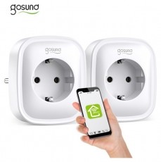Gosund Nitebird GOSUND SP112 2 db-os Smart Wi-Fi-s okos konnektor &eacute;s 2xUSB H&aacute;ztart&aacute;s / Otthon / K&uuml;lt&eacute;r - Okos otthon - Okos konnektor - 413582