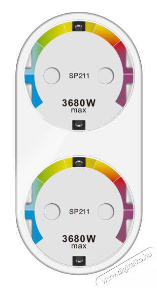 Gosund Nitebird GOSUND SP211 Smart Wi-Fi-s okos dupla konnektor H&aacute;ztart&aacute;s / Otthon / K&uuml;lt&eacute;r - Egy&eacute;b h&aacute;ztart&aacute;si term&eacute;k - 446876
