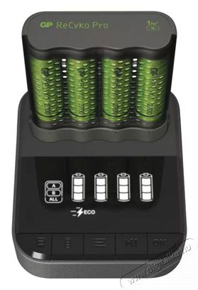 GP Batteries GP Pro P461 akkumul&aacute;tor t&ouml;ltő, dokkol&oacute; + 4&times;AA GP ReCyko 2700mAh akkumul&aacute;tor F&eacute;nyk&eacute;pezőg&eacute;p / kamera - Sport kamera tartoz&eacute;kok - Akkumul&aacute;tor / t&ouml;ltő - 441673