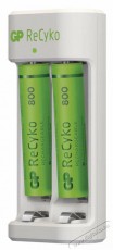 GP Batteries GP Eco E211 Akkutöltő + 2×AAA GP ReCyko 800 Akkuk és töltők - Elem méretű akku és töltő - Töltő - 443377