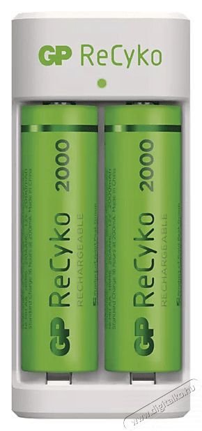GP Batteries GP Eco E211 Akkut&ouml;ltő + 2&times;AA GP ReCyko 2000 Akkuk &eacute;s t&ouml;ltők - Li-ion akkumul&aacute;tor &eacute;s t&ouml;ltő (ut&aacute;ngy&aacute;rtott) - T&ouml;ltő - 416718