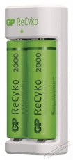 GP Batteries GP Eco E211 Akkut&ouml;ltő + 2&times;AA GP ReCyko 2000 Akkuk &eacute;s t&ouml;ltők - Li-ion akkumul&aacute;tor &eacute;s t&ouml;ltő (ut&aacute;ngy&aacute;rtott) - T&ouml;ltő - 416718
