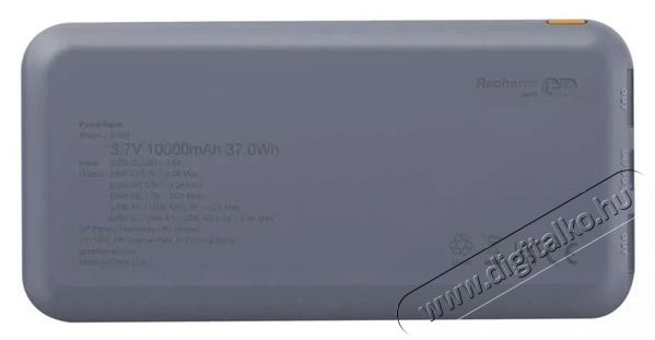 GP Batteries GP B+ Series, 10 000 mAh, 15 W, k&eacute;k powerbank Mobil / Kommunik&aacute;ci&oacute; / Smart - Powerbank / K&uuml;lső akkumul&aacute;tor &eacute;s t&ouml;ltő - 506830