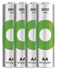 GP Batteries GP ReCyko NiMH Akkumul&aacute;tor HR6 (AA) 2600mAh 4db Akkuk &eacute;s t&ouml;ltők - Elem m&eacute;retű akku &eacute;s t&ouml;ltő - Akku - 507321