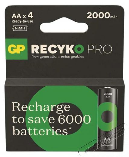 GP Batteries GP ReCyko Pro NiMH Akkumul&aacute;tor HR6 (AA) 4db Akkuk &eacute;s t&ouml;ltők - Elem m&eacute;retű akku &eacute;s t&ouml;ltő - Akku - 507324