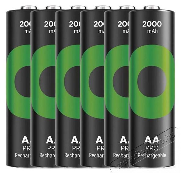 GP Batteries GP ReCyko Pro NiMH Akkumul&aacute;tor HR6 (AA) 6db Akkuk &eacute;s t&ouml;ltők - Elem m&eacute;retű akku &eacute;s t&ouml;ltő - Akku - 507325