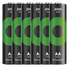 GP Batteries GP ReCyko Pro NiMH Akkumul&aacute;tor HR6 (AA) 6db Akkuk &eacute;s t&ouml;ltők - Elem m&eacute;retű akku &eacute;s t&ouml;ltő - Akku - 507325