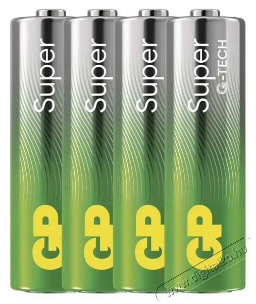 GP Batteries GP Super alk&aacute;li elem AA 4db Akkuk &eacute;s t&ouml;ltők - Elem - 507148