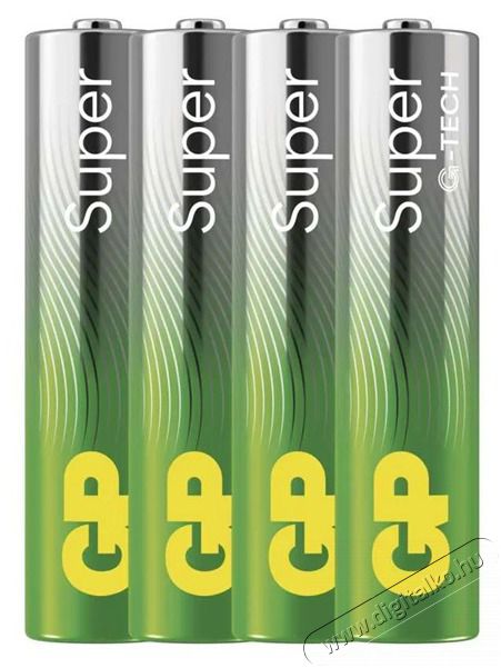 GP Batteries GP Super alk&aacute;li elem AAA 4db Akkuk &eacute;s t&ouml;ltők - Elem - 507145